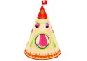 LEAN Toys Namiot Tipi Dla Dzieci Styl Indiański Ogród Kremowy 160 cm x 105 cm