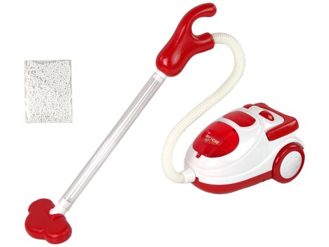LEAN Toys Odkurzacz Czerwony AGD Dla Dzieci Styropianowe Kuleczki LEAN Toys Odkurzacz Czerwony AGD Dla Dzieci Styropianowe Kuleczki