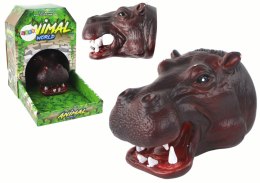 LEAN Toys Pacynka na Rękę Hipopotam Zwierzątko