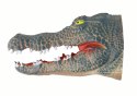 LEAN Toys Pacynka na Rękę Krokodyl Zwierzątko Szary