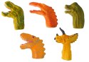 LEAN Toys Pacynki na Palce Dinozaury Zwierzęta 5 Szt.