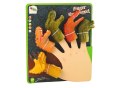 LEAN Toys Pacynki na Palce Dinozaury Zwierzęta 5 Szt.