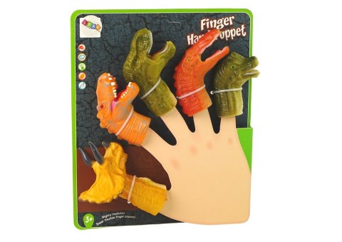 LEAN Toys Pacynki na Palce Dinozaury Zwierzęta 5 Szt. LEAN Toys Pacynki na Palce Dinozaury Zwierzęta 5 Szt.