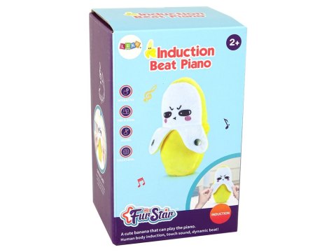 LEAN Toys Pluszowy Banan Interaktywny Muzyka 22 cm Żółty LEAN Toys Pluszowy Banan Interaktywny Muzyka 22 cm Żółty