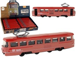 LEAN Toys Pociąg Napęd Frykcyjny Dźwięki Metalowy Czerwony