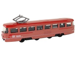 LEAN Toys Pociąg Napęd Frykcyjny Dźwięki Metalowy Czerwony