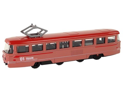 LEAN Toys Pociąg Napęd Frykcyjny Dźwięki Metalowy Czerwony LEAN Toys Pociąg Napęd Frykcyjny Dźwięki Metalowy Czerwony