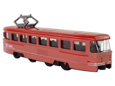 LEAN Toys Pociąg Napęd Frykcyjny Dźwięki Metalowy Czerwony LEAN Toys Pociąg Napęd Frykcyjny Dźwięki Metalowy Czerwony