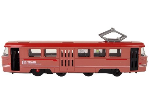 LEAN Toys Pociąg Napęd Frykcyjny Dźwięki Metalowy Czerwony LEAN Toys Pociąg Napęd Frykcyjny Dźwięki Metalowy Czerwony