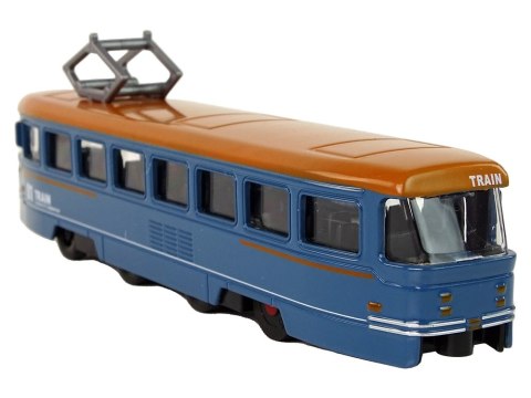 LEAN Toys Pociąg Napęd Frykcyjny Dźwięki Metalowy Niebieski LEAN Toys Pociąg Napęd Frykcyjny Dźwięki Metalowy Niebieski