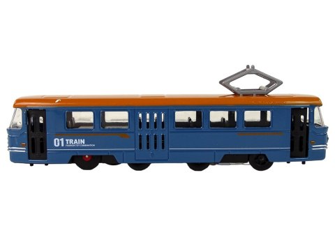 LEAN Toys Pociąg Napęd Frykcyjny Dźwięki Metalowy Niebieski LEAN Toys Pociąg Napęd Frykcyjny Dźwięki Metalowy Niebieski