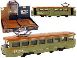 LEAN Toys Pociąg Napęd Frykcyjny Dźwięki Metalowy Zielony
