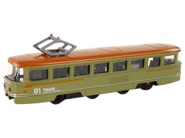 LEAN Toys Pociąg Napęd Frykcyjny Dźwięki Metalowy Zielony