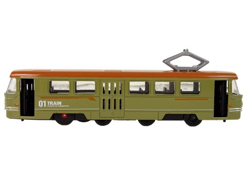 LEAN Toys Pociąg Napęd Frykcyjny Dźwięki Metalowy Zielony LEAN Toys Pociąg Napęd Frykcyjny Dźwięki Metalowy Zielony