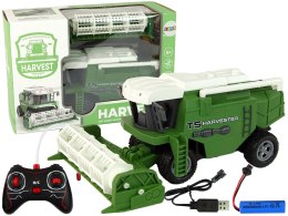 LEAN Toys Pojazd Rolniczy Kombajn R/C 29 cm Zielony