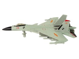 LEAN Toys Samolot Myśliwski Napęd Frykcyjny 1:72 Szary