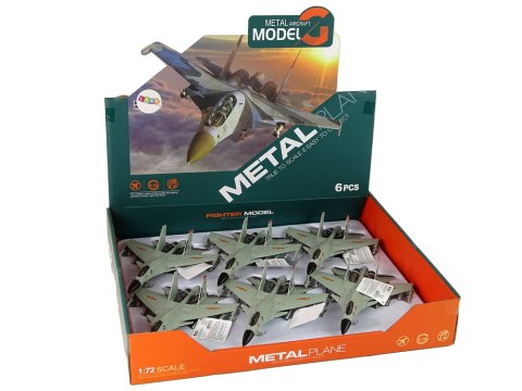 LEAN Toys Samolot Myśliwski Napęd Frykcyjny 1:72 Szary LEAN Toys Samolot Myśliwski Napęd Frykcyjny 1:72 Szary