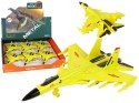 LEAN Toys Samolot Myśliwski Napęd Frykcyjny 1:72 Żółty