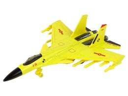 LEAN Toys Samolot Myśliwski Napęd Frykcyjny 1:72 Żółty