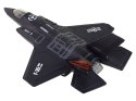 LEAN Toys Samolot Napęd Frykcyjny Światła Dźwięki 1:72 Czarny