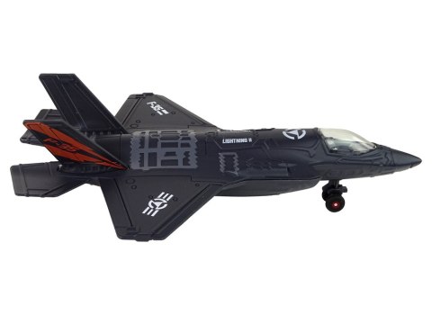 LEAN Toys Samolot Napęd Frykcyjny Światła Dźwięki 1:72 Czarny LEAN Toys Samolot Napęd Frykcyjny Światła Dźwięki 1:72 Czarny