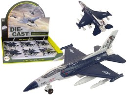 LEAN Toys Samolot Napęd Frykcyjny Światła Dźwięki 1:72 Granatowy