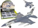 LEAN Toys Samolot Napęd Frykcyjny Światła Dźwięki 1:72 Szary