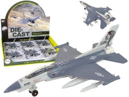 LEAN Toys Samolot Napęd Frykcyjny Światła Dźwięki 1:72 Szary