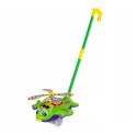 LEAN Toys Samolot Pchacz Dzwonek Kij Pilot Zielony