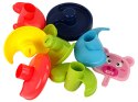 LEAN Toys Sorter Edukacyjna Zjeżdżalnia Piłeczek 6 Poziomów Świnka Kosz