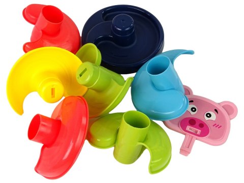 LEAN Toys Sorter Edukacyjna Zjeżdżalnia Piłeczek 6 Poziomów Świnka Kosz LEAN Toys Sorter Edukacyjna Zjeżdżalnia Piłeczek 6 Poziomów Świnka Kosz