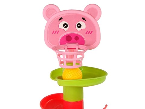 LEAN Toys Sorter Edukacyjna Zjeżdżalnia Piłeczek 6 Poziomów Świnka Kosz LEAN Toys Sorter Edukacyjna Zjeżdżalnia Piłeczek 6 Poziomów Świnka Kosz