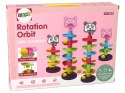 LEAN Toys Sorter Edukacyjna Zjeżdżalnia Piłeczek 6 Poziomów Świnka Kosz
