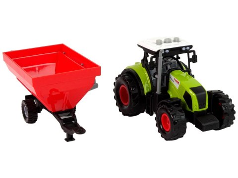 LEAN Toys Traktor Farma Odpinana Przyczepa Na Zboże Dźwięk Zielony LEAN Toys Traktor Farma Odpinana Przyczepa Na Zboże Dźwięk Zielony