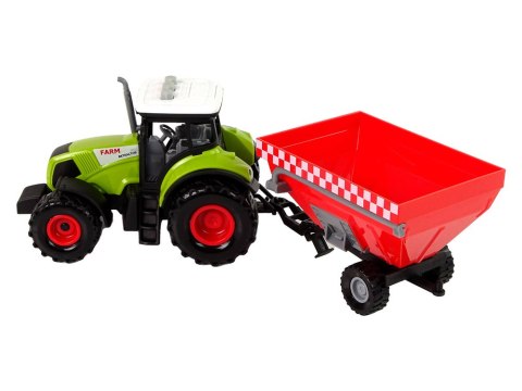 LEAN Toys Traktor Farma Odpinana Przyczepa Na Zboże Dźwięk Zielony LEAN Toys Traktor Farma Odpinana Przyczepa Na Zboże Dźwięk Zielony