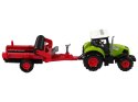 LEAN Toys Traktor Z Kultywatorem Dla Dzieci Światła Dźwięki Zielony