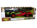 LEAN Toys Traktor Z Kultywatorem Dla Dzieci Światła Dźwięki Zielony