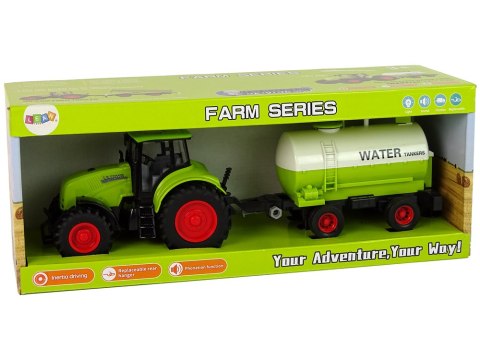 LEAN Toys Traktor z Przyczepą Duże Koła Zielony Farma LEAN Toys Traktor z Przyczepą Duże Koła Zielony Farma
