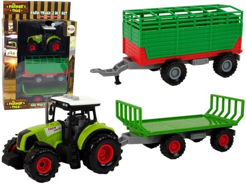LEAN Toys Traktor z Przyczepką Autko Farma LEAN Toys Traktor z Przyczepką Autko Farma