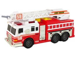LEAN Toys Woź Strażacki Straż Pożarna Dźwięki Światła Czerwona