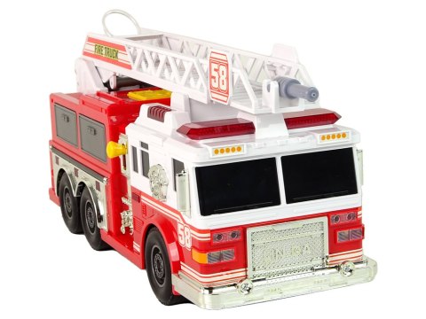 LEAN Toys Woź Strażacki Straż Pożarna Dźwięki Światła Czerwona LEAN Toys Woź Strażacki Straż Pożarna Dźwięki Światła Czerwona