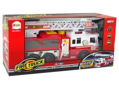 LEAN Toys Woź Strażacki Straż Pożarna Dźwięki Światła Czerwona LEAN Toys Woź Strażacki Straż Pożarna Dźwięki Światła Czerwona