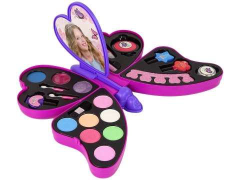 LEAN Toys Zestaw Do Makijażu Fioletowy Motyl Cienie Do Powiek LEAN Toys Zestaw Do Makijażu Fioletowy Motyl Cienie Do Powiek