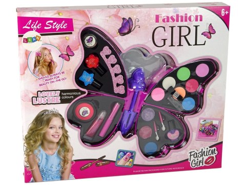 LEAN Toys Zestaw Do Makijażu Fioletowy Motyl Cienie Do Powiek LEAN Toys Zestaw Do Makijażu Fioletowy Motyl Cienie Do Powiek