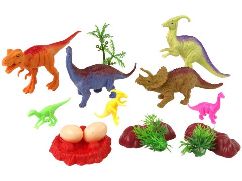 LEAN Toys Zestaw Figurek Dinozaurów z Akcesoriami 15 Sztuk LEAN Toys Zestaw Figurek Dinozaurów z Akcesoriami 15 Sztuk