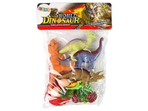 LEAN Toys Zestaw Figurek Dinozaurów z Akcesoriami 15 Sztuk LEAN Toys Zestaw Figurek Dinozaurów z Akcesoriami 15 Sztuk