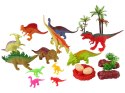 LEAN Toys Zestaw Figurek Dinozaurów z Akcesoriami 21 Sztuk