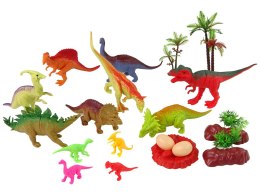 LEAN Toys Zestaw Figurek Dinozaurów z Akcesoriami 21 Sztuk