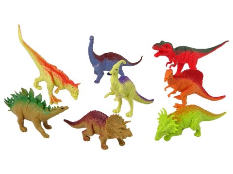 LEAN Toys Zestaw Figurek Dinozaurów z Akcesoriami 21 Sztuk LEAN Toys Zestaw Figurek Dinozaurów z Akcesoriami 21 Sztuk