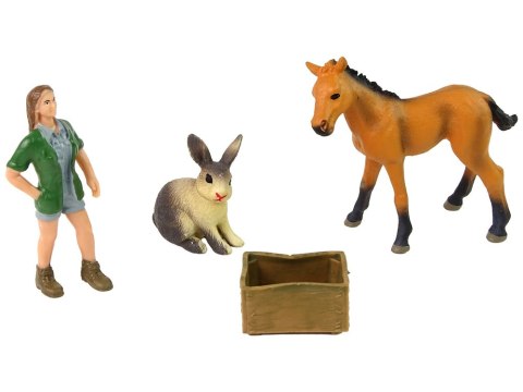 LEAN Toys Zestaw Figurek Koń Jasny Zwierzęta. LEAN Toys Zestaw Figurek Koń Jasny Zwierzęta.